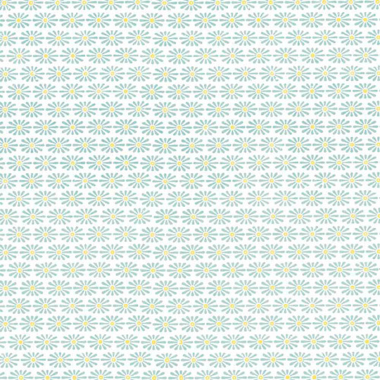 Blue Daisy Floral Print Italian Paper ~ Tassotti
